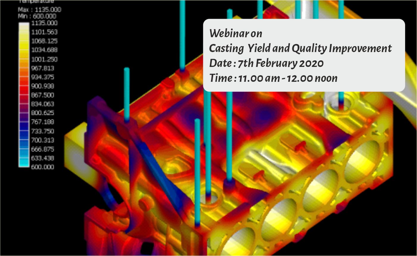 Free Webinar on Sand Casting Simulation : Yield and Quality Improvement